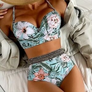 Floral Print Bikini Set